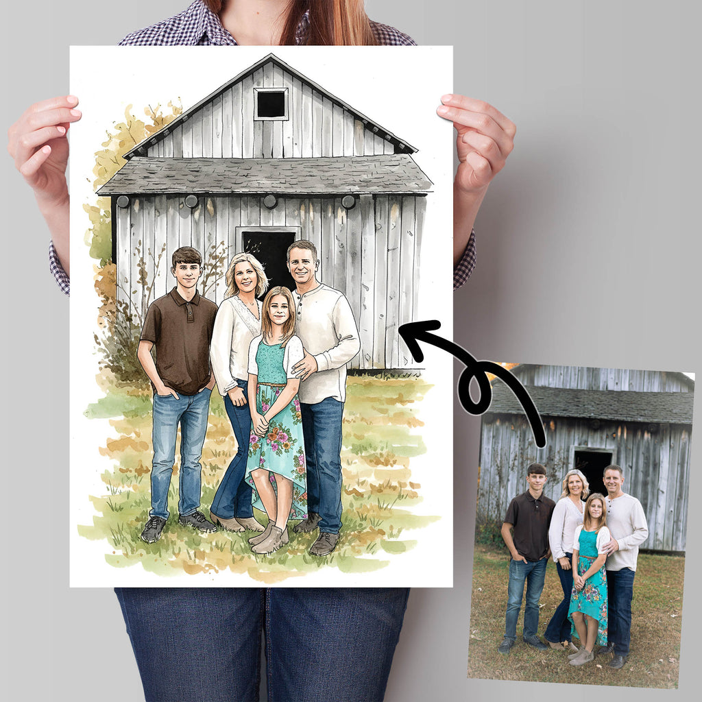 Color Illustration Portrait from your Photo