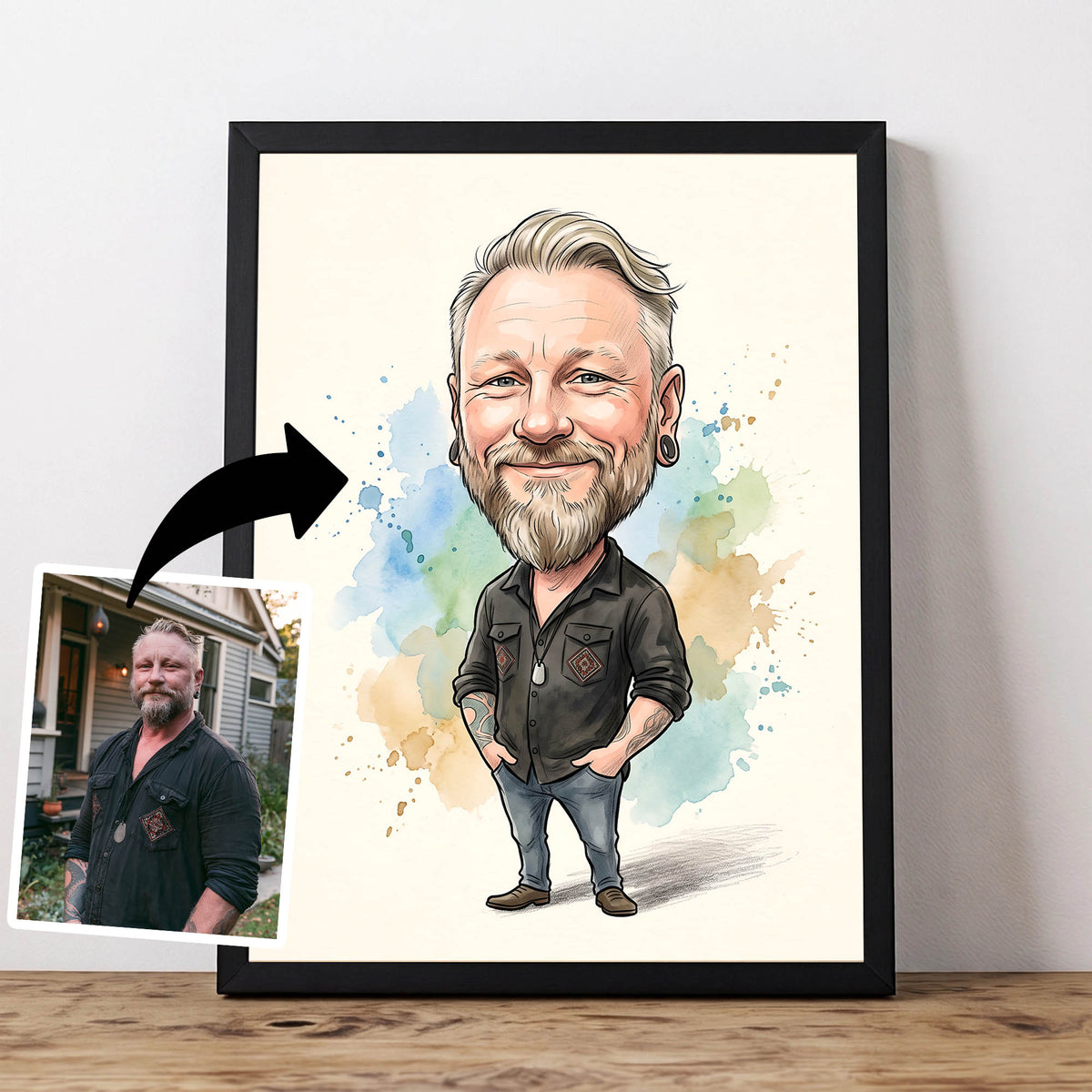 create a caricature drawing of people from your photos