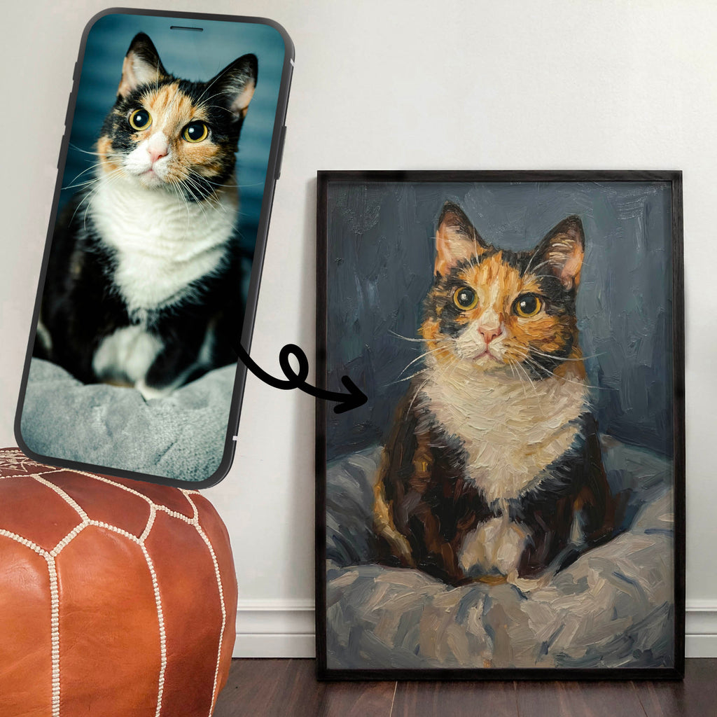 Oil Painting Pet Portrait from your Photo