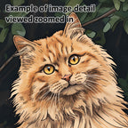 Comic Style Pet Portrait from your Photo (Landscape Orientation)