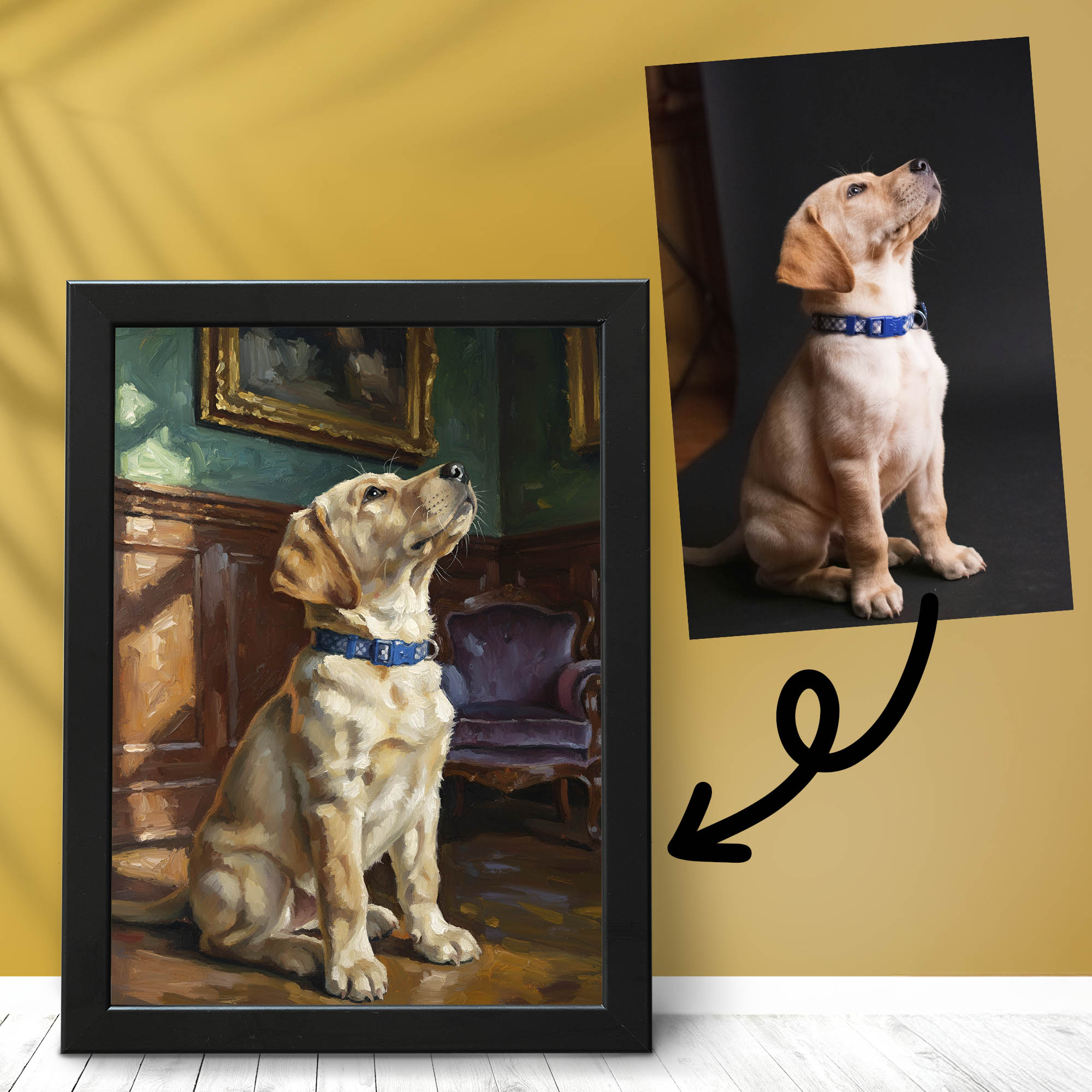 Oil Painting Pet Portrait from your Photo