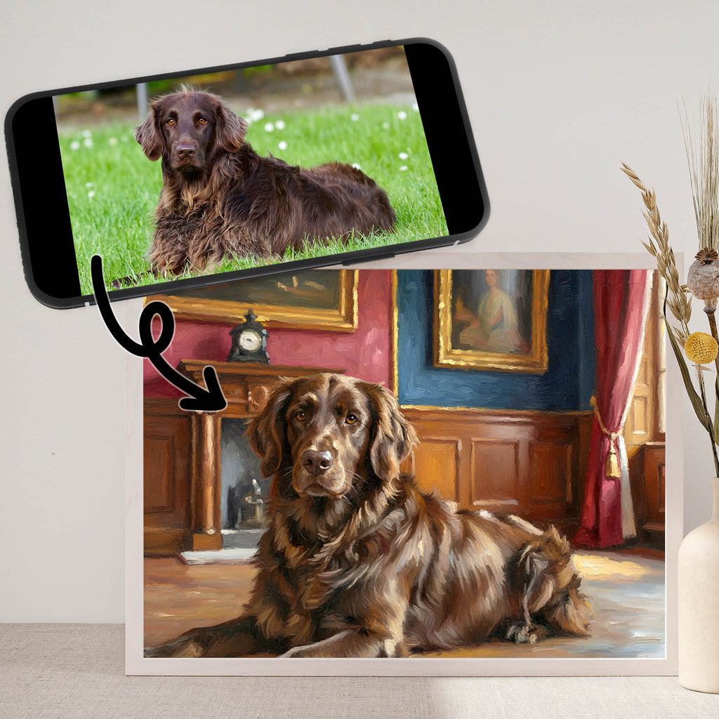 Oil Painting Pet Portrait from your Photo (Landscape Orientation)