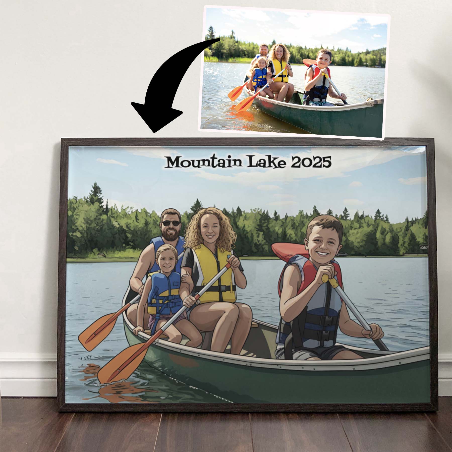 Comic Style Portrait from your Photo (Landscape Orientation)