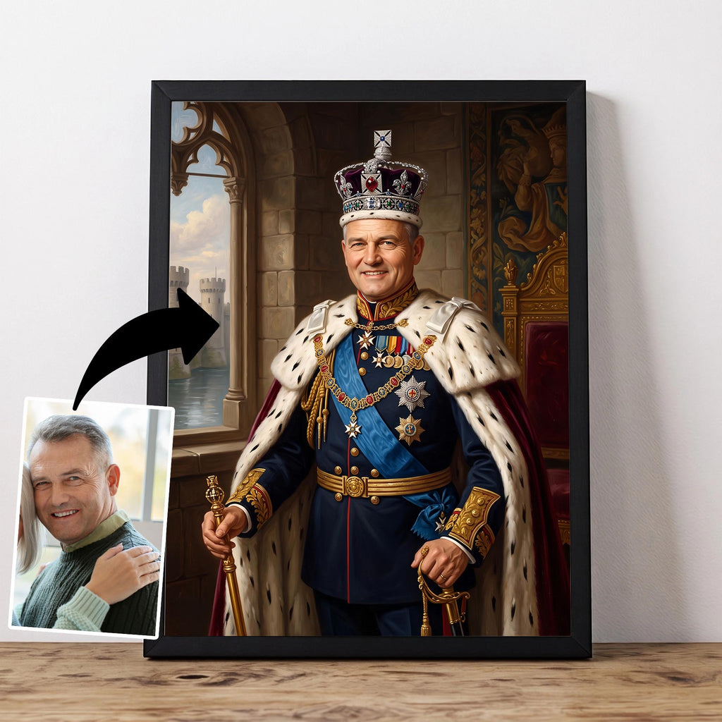 Create an image of royalty kings and queens from people in your photos