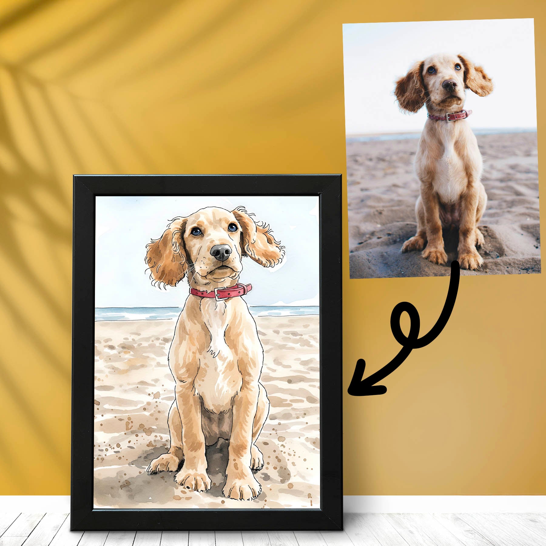 Color Illustration Pet Portrait from your Photo